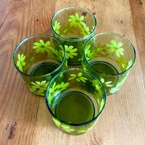4- Vintage Floral Glasses